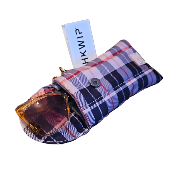 IHKWIP soft lined clarity glasses case (NWT) & Large Tan Translucent Sunglasses - Picture 5 of 10